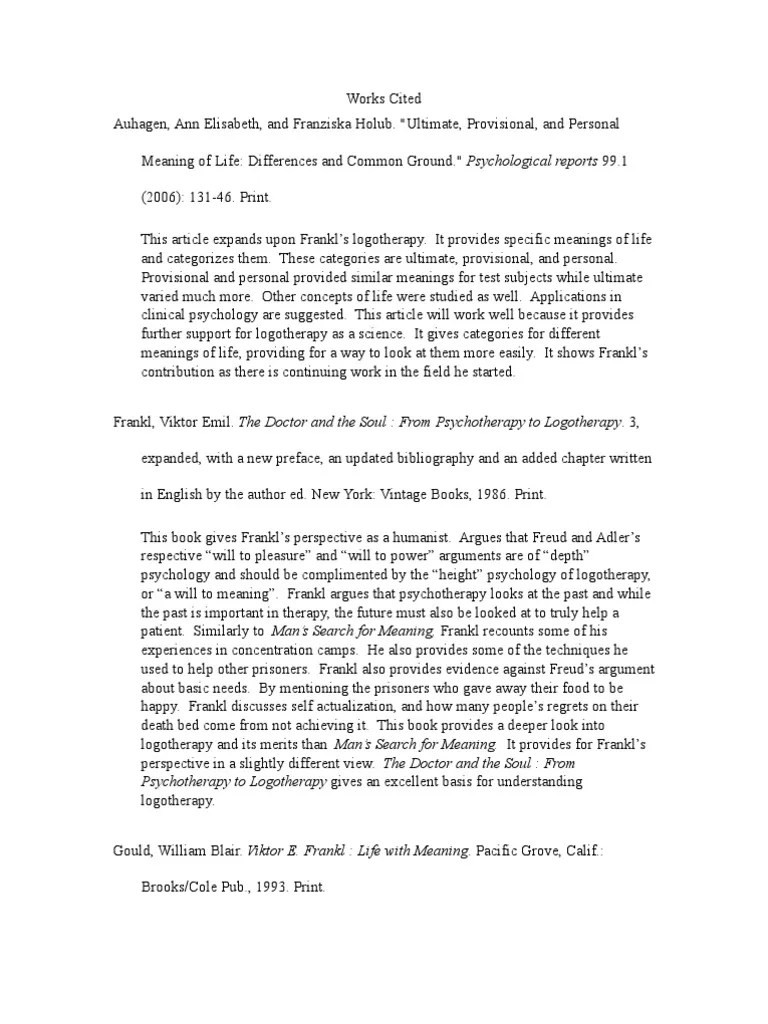 Annotated Bibliography PDF | PDF | Psychotherapy | Psychology
