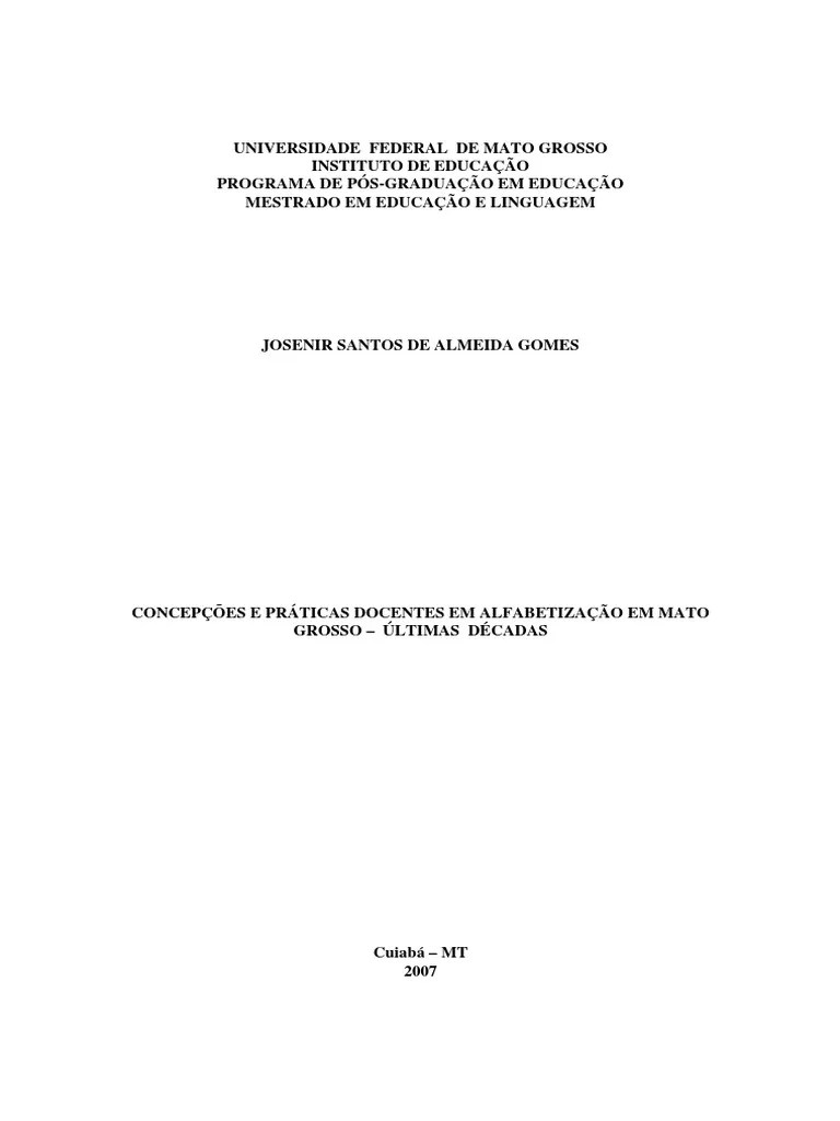 História Da Alfabetização PDF | PDF | Alfabetização | Aprendizado