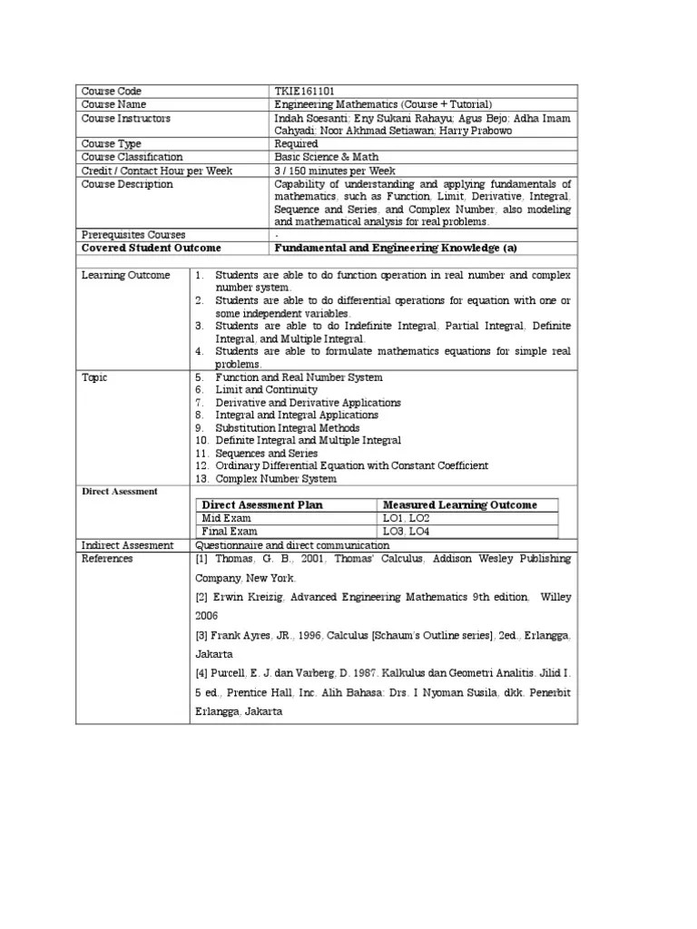 Math Tutorial 2 Ntu Electrical Electronic Engineering