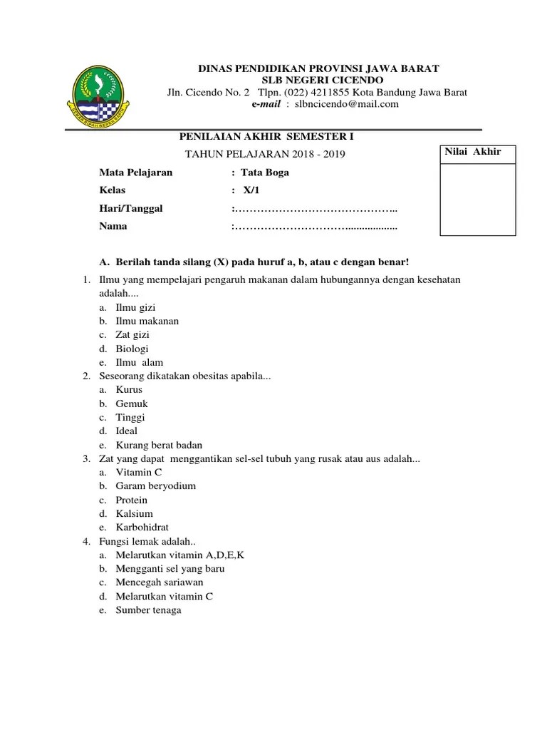 Fortunately, most of my time is spent in air conditioning, but on a really hot day i find myself thinking about construction workers, kids at summer ca. Soal Tata Boga Pdf