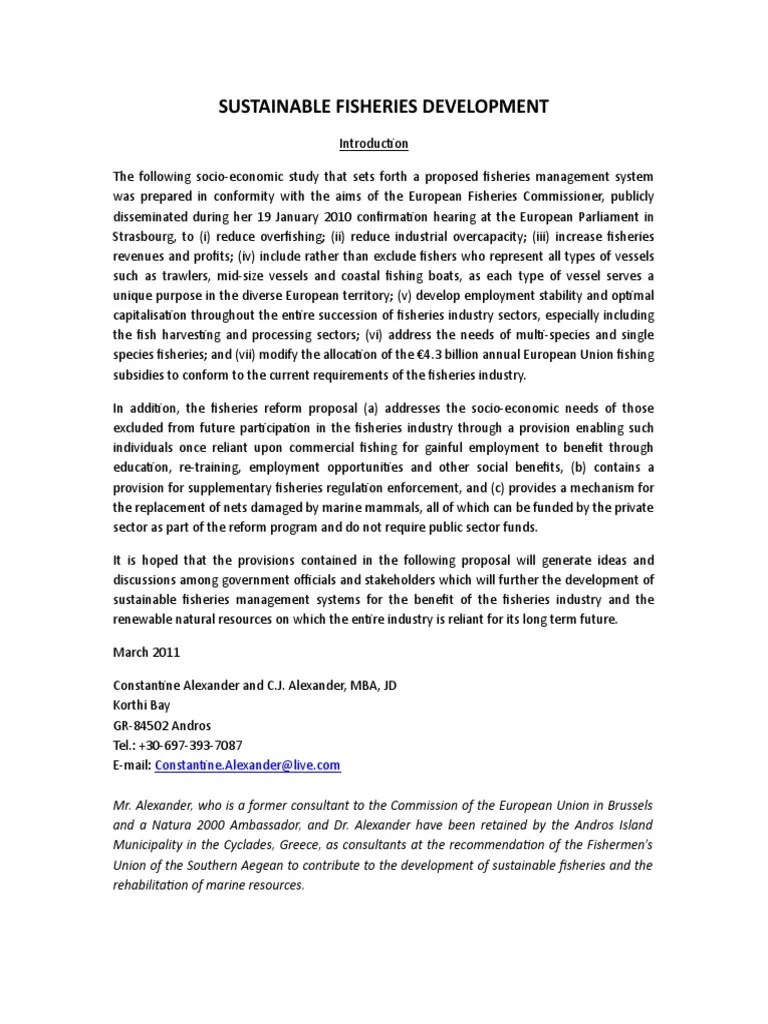 Sustainable Fisheries Development 5 | PDF | Fisheries Management | Overfishing