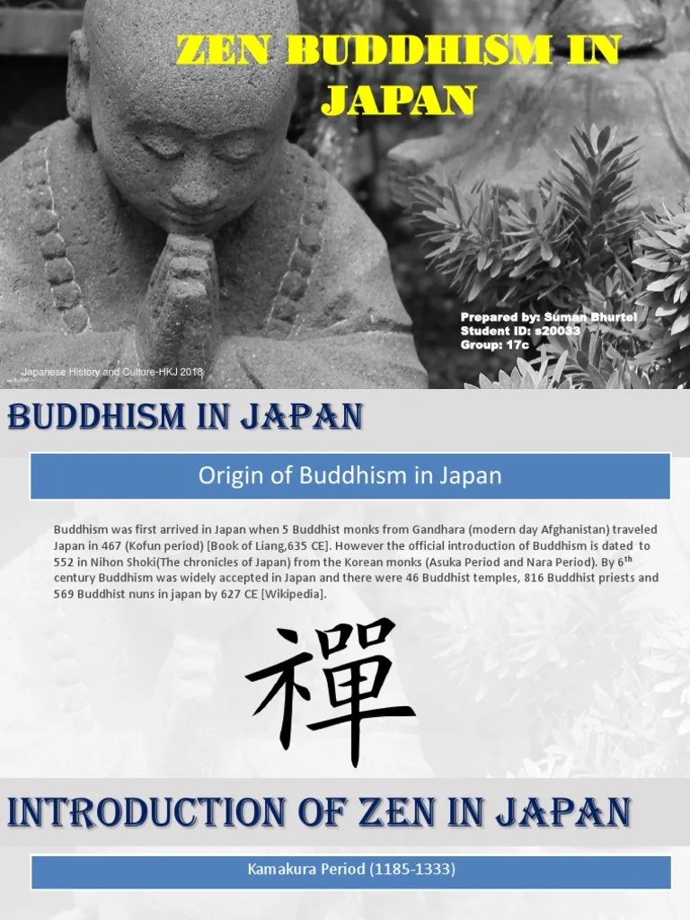Zen Buddhism In Japan | PDF | Zen | Schools Of Buddhism