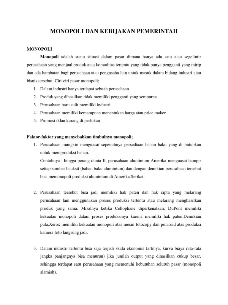 Monopoli Dan Oligopoli | PDF