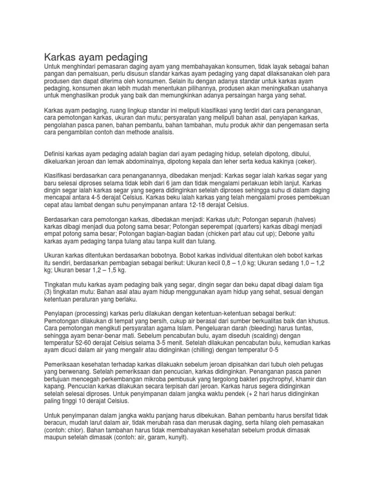 Filter merupakan bagian yang berfungsi sebagai penyaring udara yang akan . Karkas Ayam Pedaging