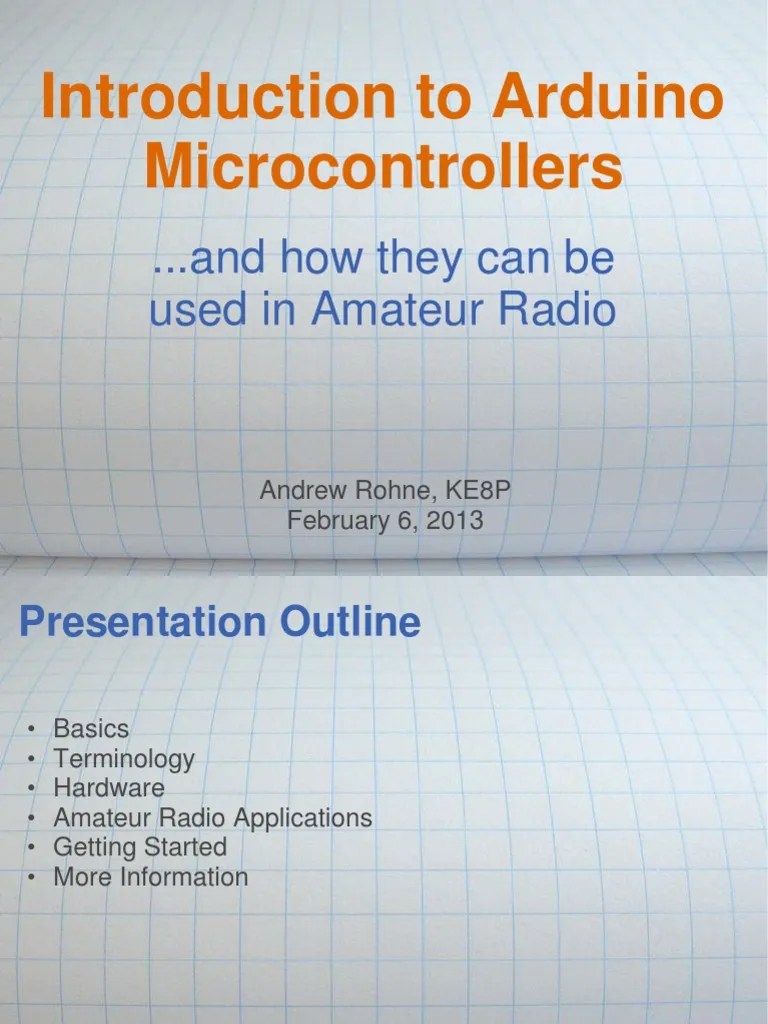 Introduction To Arduino Microcontrollers | PDF | Arduino | Microcontroller