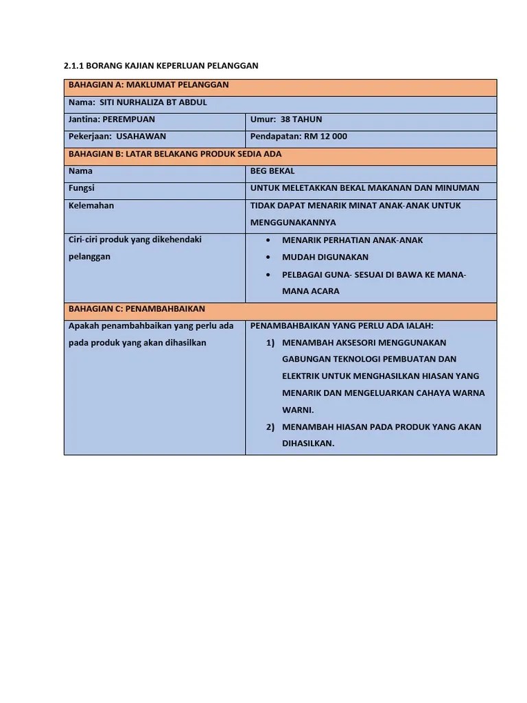 Kriteria Yang Terdapat Dalam Kajian Keperluan Pelanggan : Mata Pelajaran Reka Bentuk Teknologi Tajuk Bab 2 Penghasilan Produk Pengukuhan 1 Tarikh 30 September 2021 Khamis Masa 11 00 12 00 Sila By Pdp Tingkatan 3 Yik Facebook