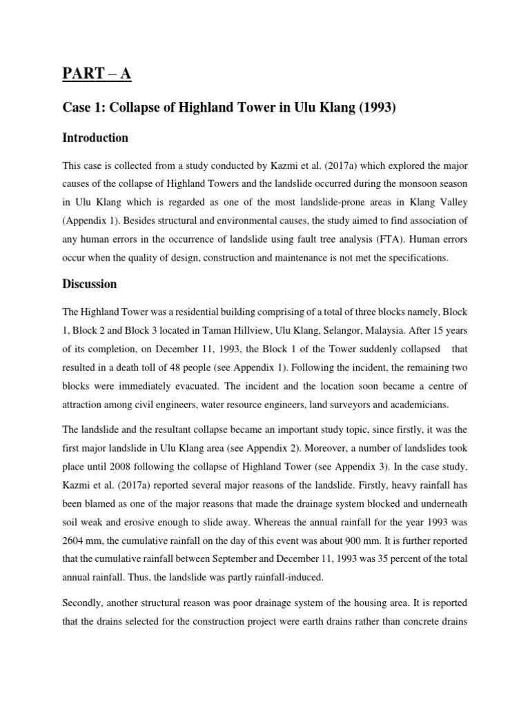 Landslide Assignment Solution (Review Of 3 Landslides Cases And The Factors Affecting Landslides ...