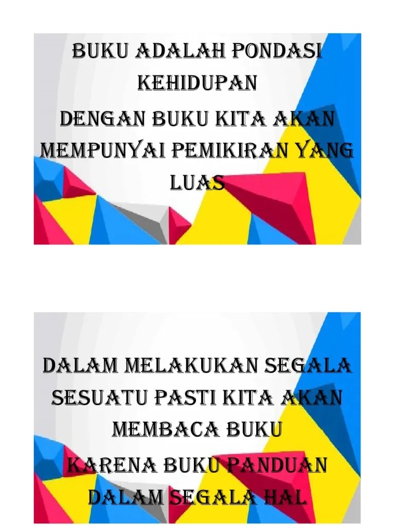 Buku Adalah Pondasi Kehidupan | PDF