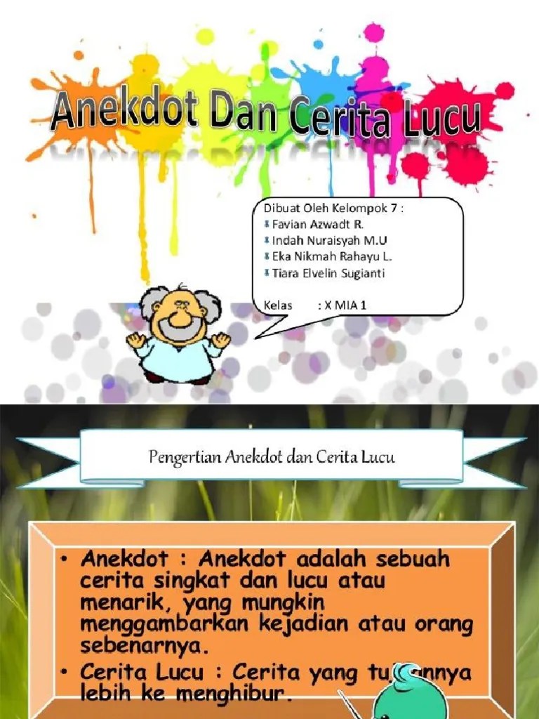 Cerita Lucu Dan Anekdot | PDF