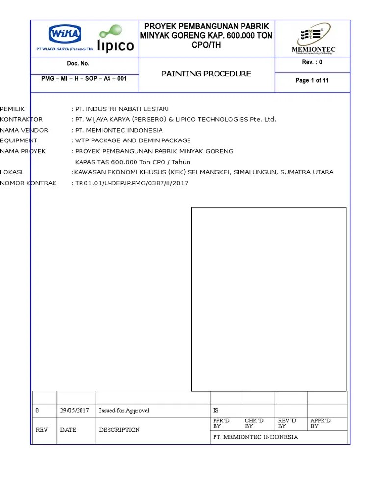 Painting Procedure | PDF