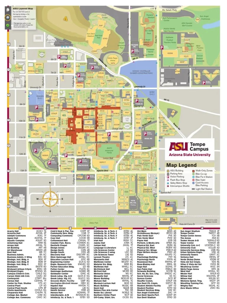 Asu map tempe current