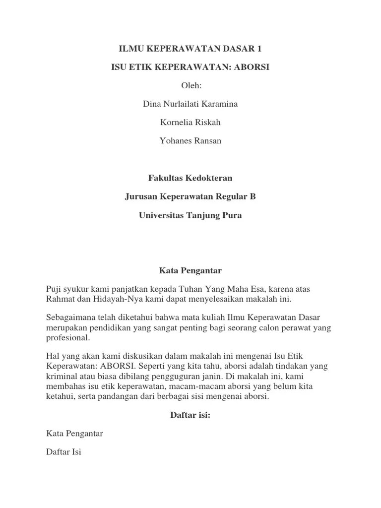 Kode Etik Aborsi | PDF