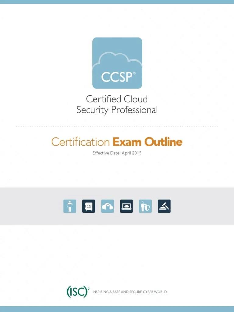CCSP Exam Outline | PDF | Cloud Computing | Computer Security