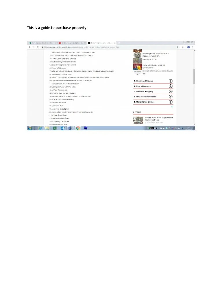 This Is A Guide To Purchase Property | PDF