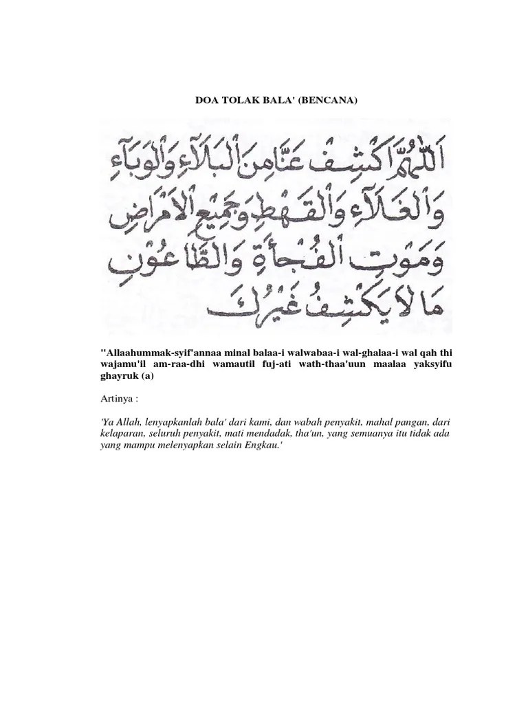 Doa Pelindung Diri Dari Penyakit - Shinbujueung Web