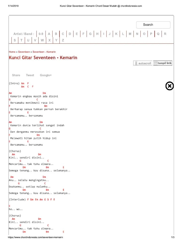 Chord Lagu Wegah Kelangan