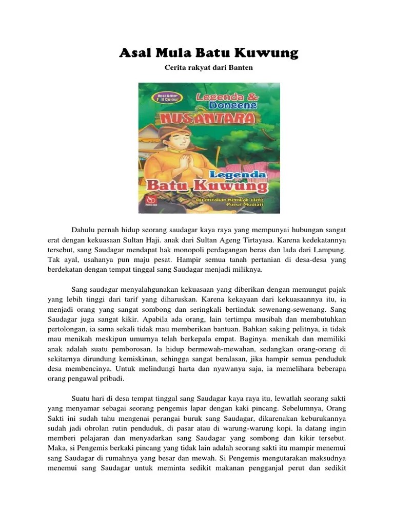 Asal Mula Batu Kuwung | PDF