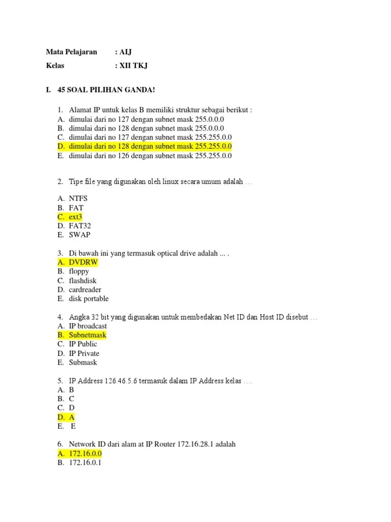 May 12, 2020 · 0 response to contoh soal dan jawaban tlj kelas 11 semester 2 post a comment terimakasih telah berkunjung di balfit blog, bila ada pertanyaan / saran untuk artikel diatas jangan sungkan bertanya ^^ Soal Soal Aij Beserta Jawabannya
