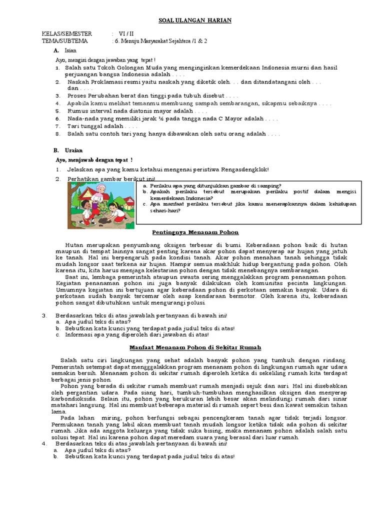 Soal U. Blok ST 1 T 2 | PDF