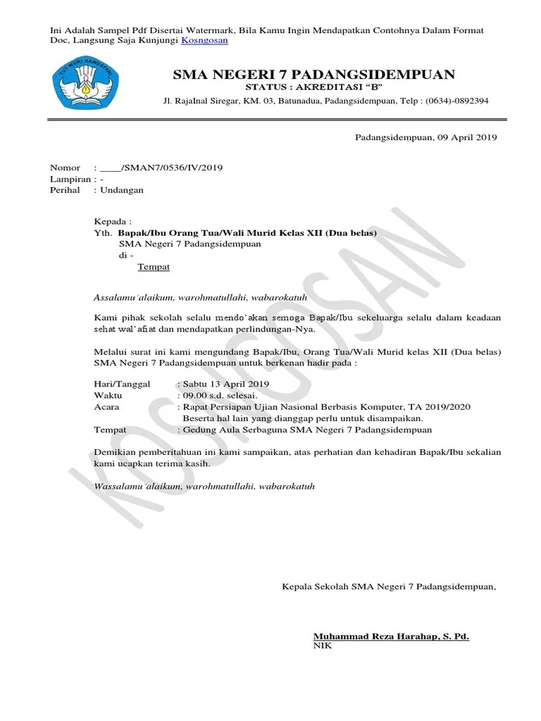 Undangan Walimurid Pdf 