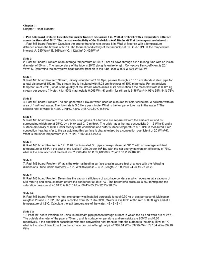 Chapter 1 Heat | PDF | Heat Transfer | Thermal Conductivity