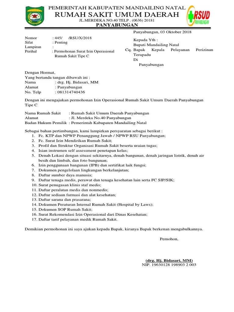 Contoh Sertifikat Izin Rsu 