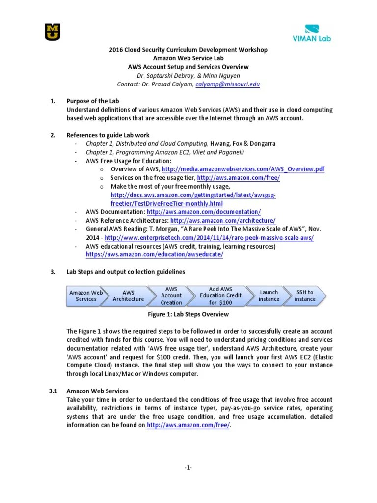 Aws Lab | PDF | Amazon Web Services | Digital Technology