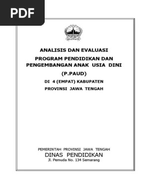 Proses kinerja tenaga kependidikan berikutnya menjadi lebih baik dan bermanfaat. Laporan Monitoring Dan Evaluasi Paud Pdf Pdf
