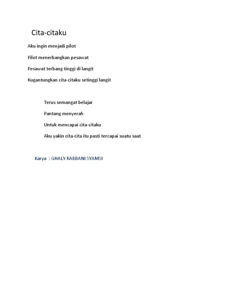 Aku ingin mencintaimu dengan sederhana. Puisi Ghaly Pdf