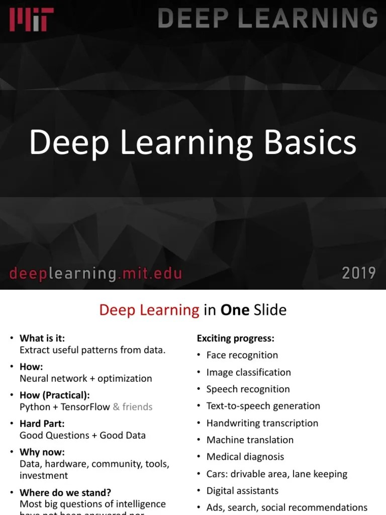 Deep Learning Basics Concepts | PDF | Artificial Neural Network | Deep ...