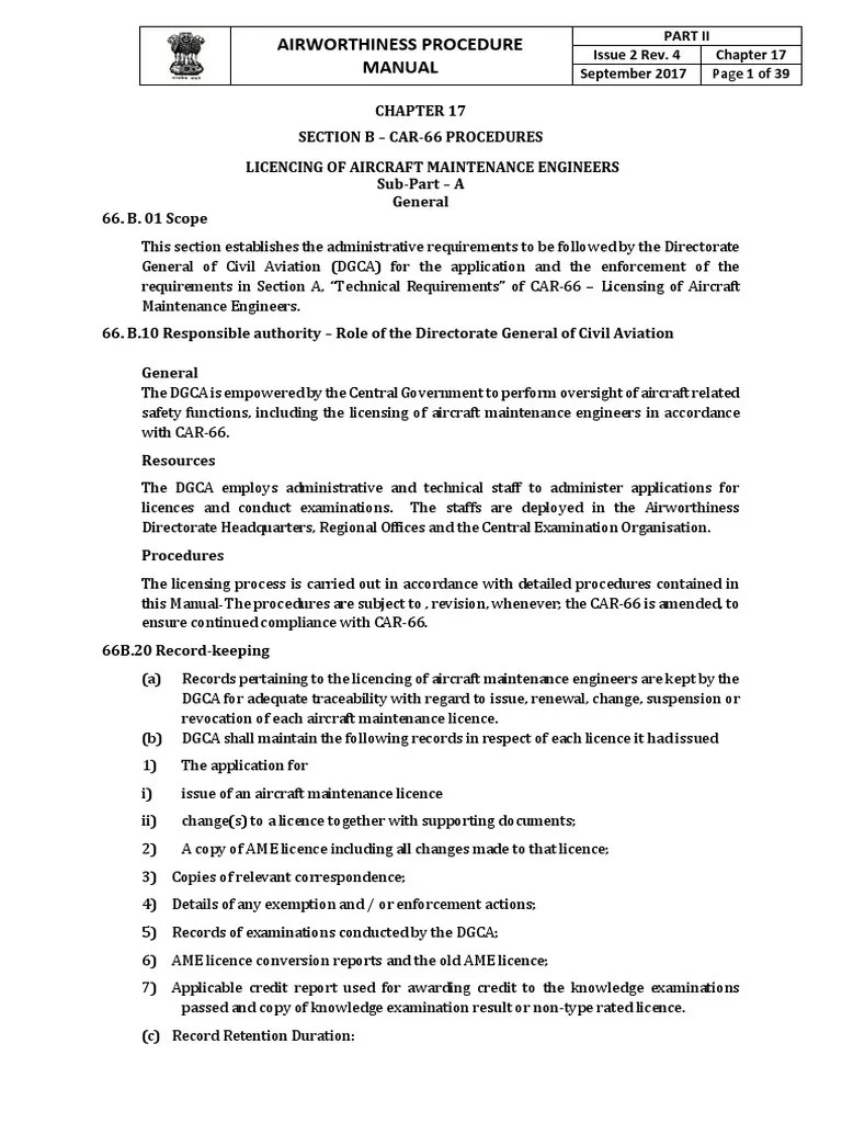 Apm Part 2 Chapter 17 License Aviation