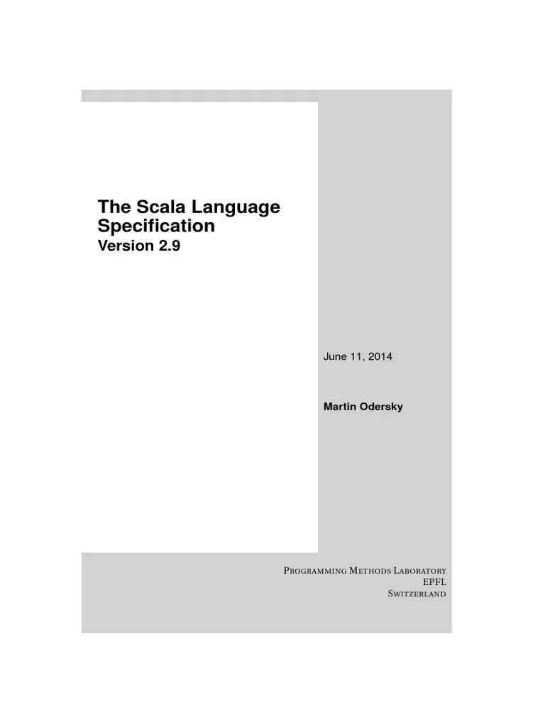 Scala Reference | PDF | Scala (Programming Language) | Identifier