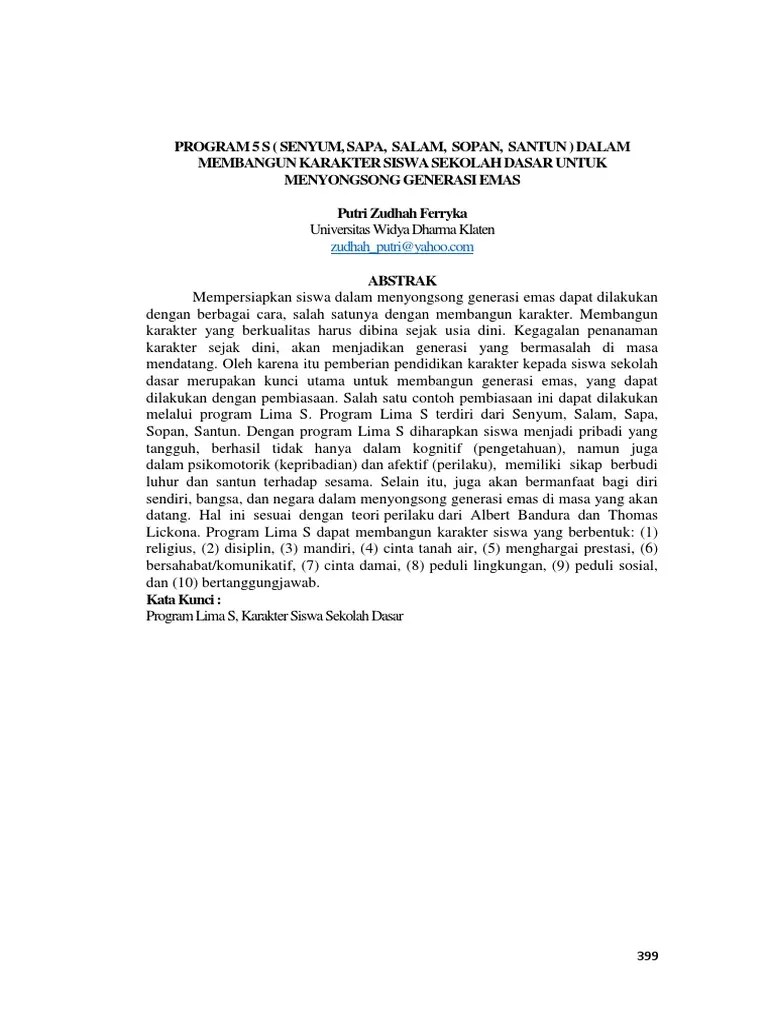 5S (Senyum Salam Sapa DLL) | PDF