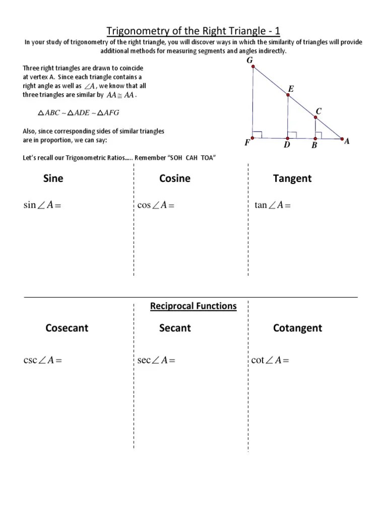 Trigonometry Worksheet 8 4 BA DAbecause they both have length 144 inches.