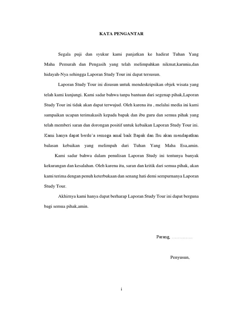 Contoh Kata Pengantar Laporan Kegiatan Contoh Kata Pengantar 
