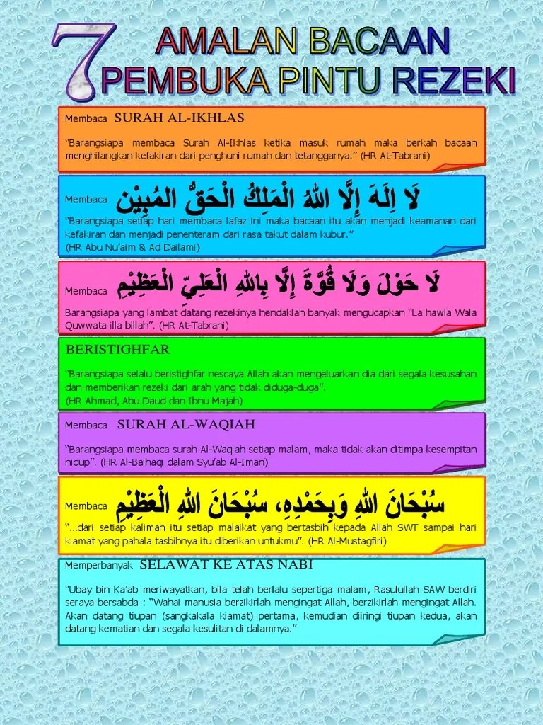 Amalan Doa Pembuka Tu Rezeki For Android Apk Download 