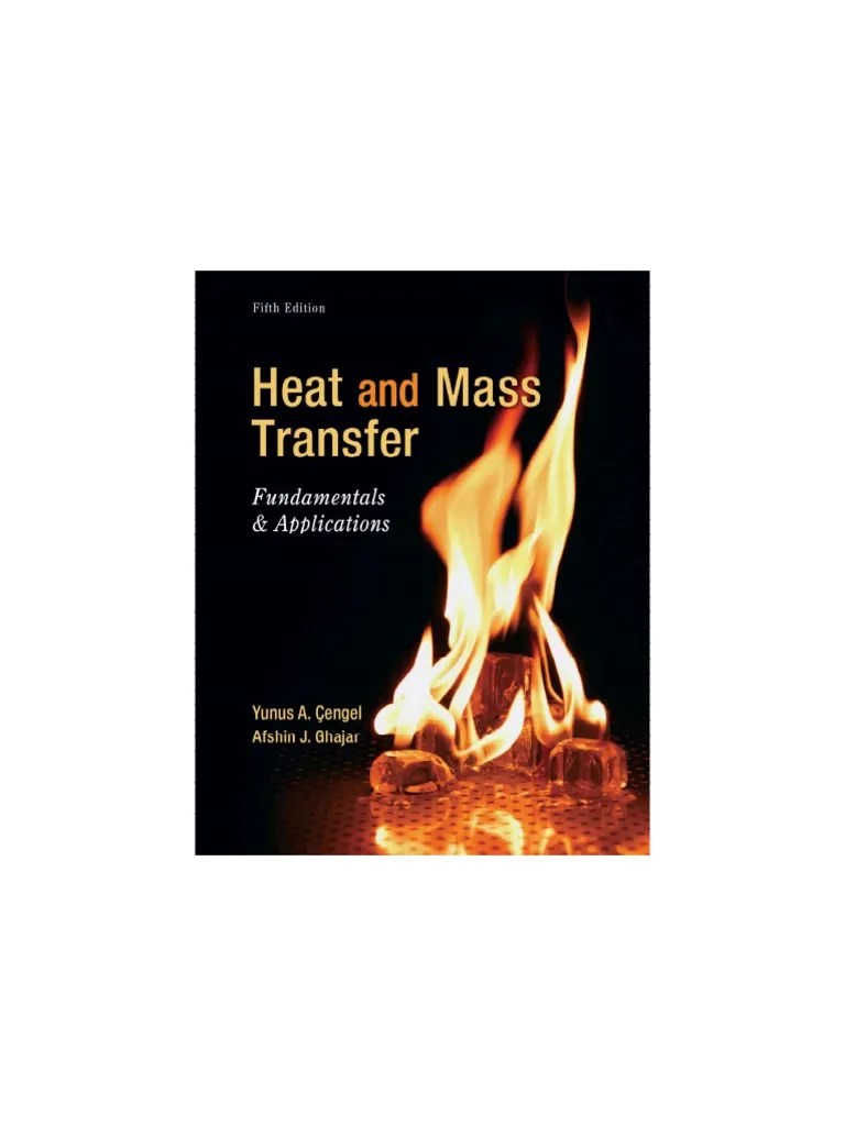 Heat And Mass Transfer: Fundamentals And Applications - Tables | PDF