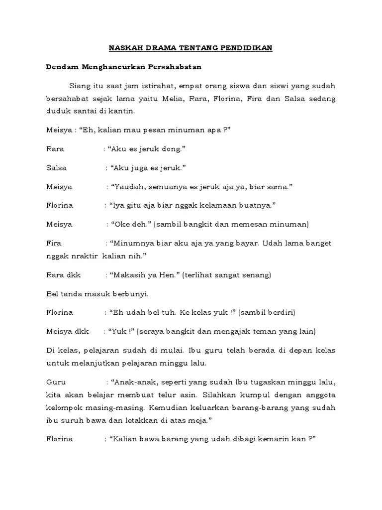 Drama 5 Orang Tentang Pendidikan – Belajar