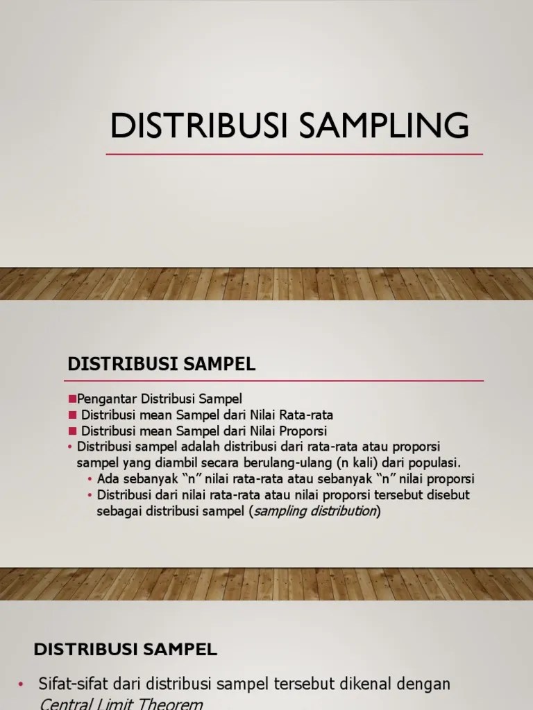 6, Distribusi Sampling | PDF