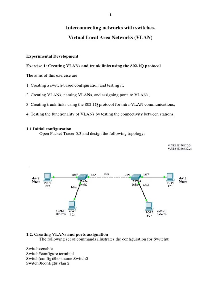 Interconnecting Networks With Switches. Virtual Local Area Networks ...