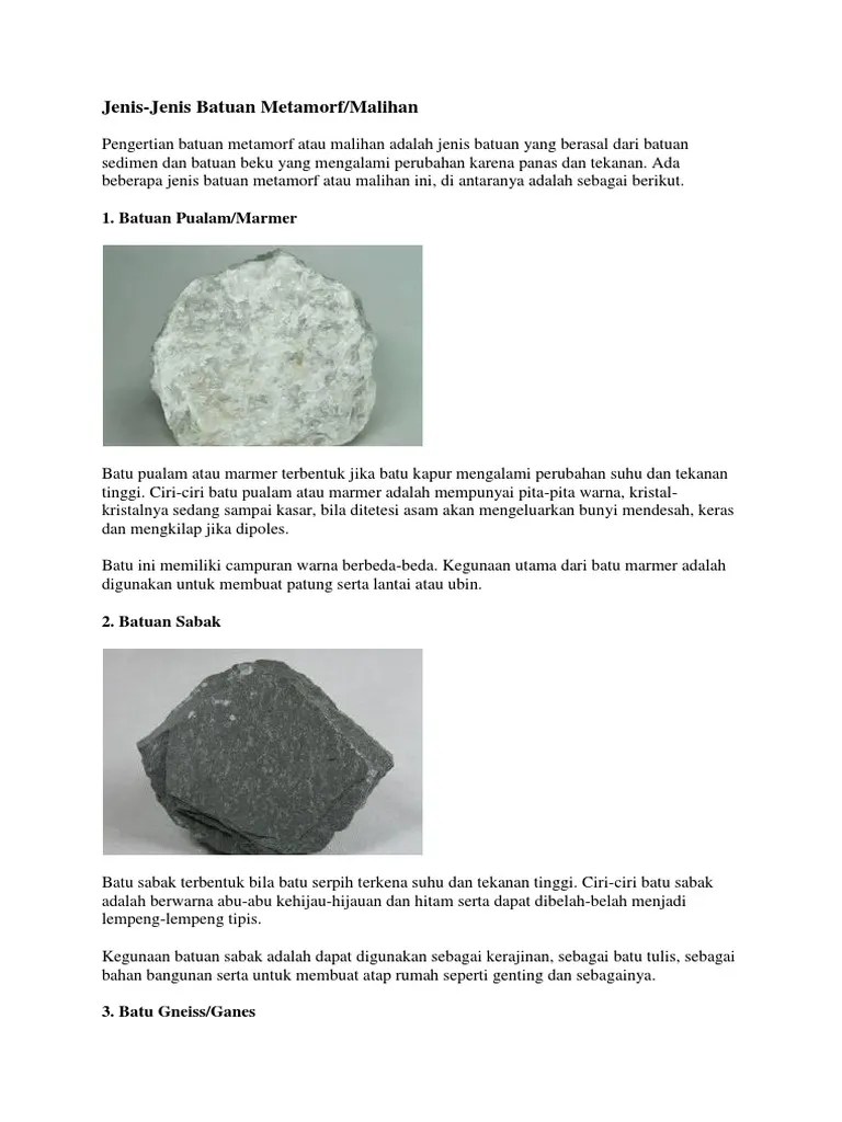 Batuan Metamorf | PDF