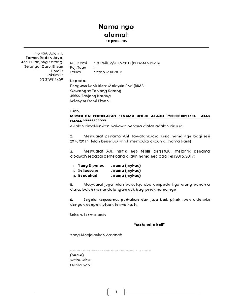 Contoh surat rasmi kepada kerajaan, contoh surat rasmi, contoh surat rasmi. Contoh Surat Rasmi Ngo Utk Buka Akaun Pdf