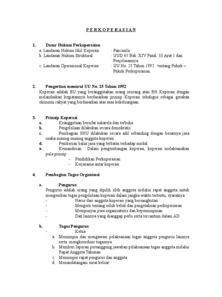 Manajemen Koperasi Indonesia | PDF