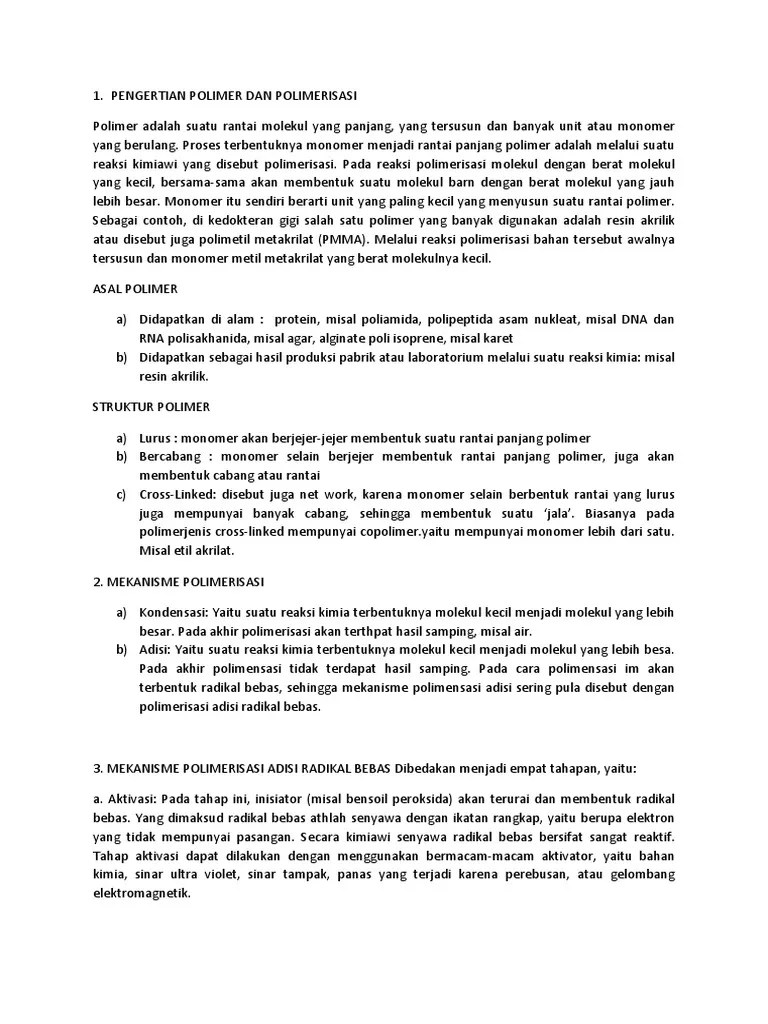 Mekanisme Adisi Kondensasi | PDF