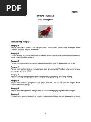 Kijang yang lelah sajak tingkatan 3 (old age problem). Komsas Tingkatan 3 Kijang Yang Lelah Pesanan Ibu Beribu Beribu Pdf