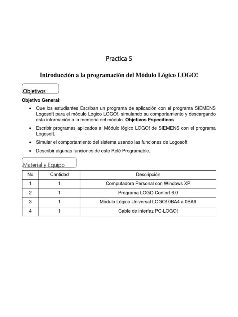 Practica PLC 5 | Descargar Gratis PDF | Point And Click | Relé