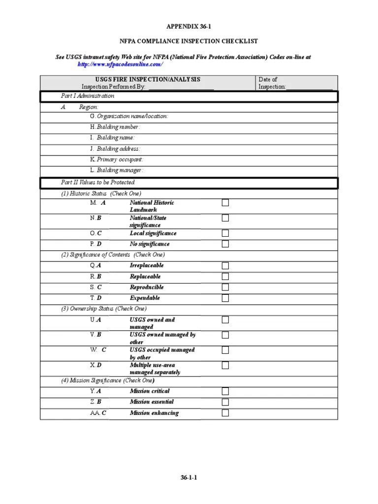 Fire extinguisher monthly inspection forms. Nfpa Compliance Inspection Checklist A361 Fire Sprinkler System Combustion
