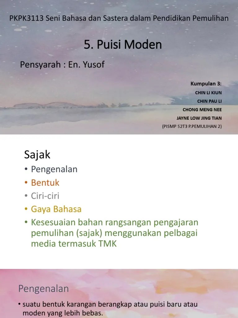Berikut ini adalah contoh puisi tentang keindahan alam 2 bait. Contoh Puisi Bebas 4 Bait