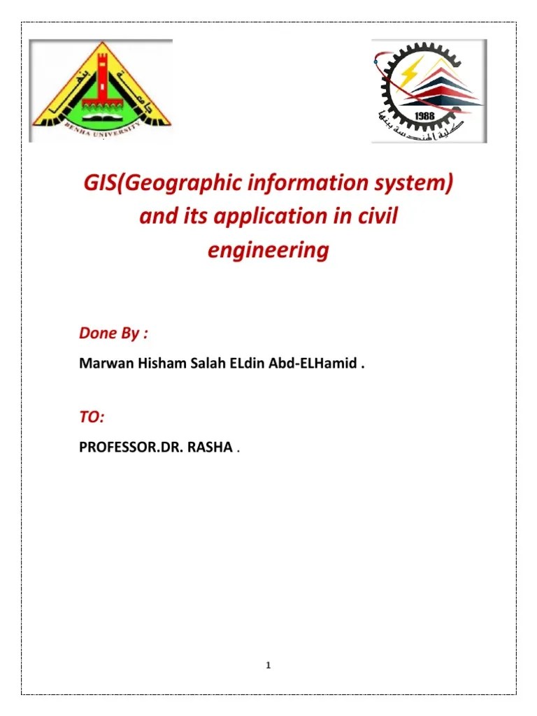GIS (Geographic Information System) And Its Application In Civil Engineering | PDF | Geographic ...
