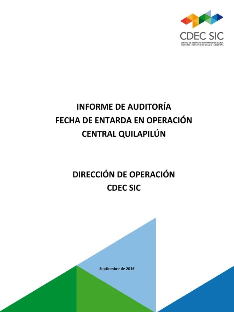 Informe De Auditoría DO Quilapilún Final PDF | PDF | Fotovoltaica | Transformador